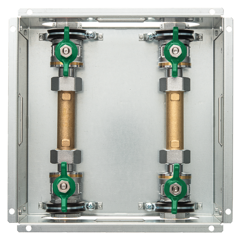 Hydromess Perfekt Station UP-Kasten für 80 mm Aufputzzähler, für WW+KW