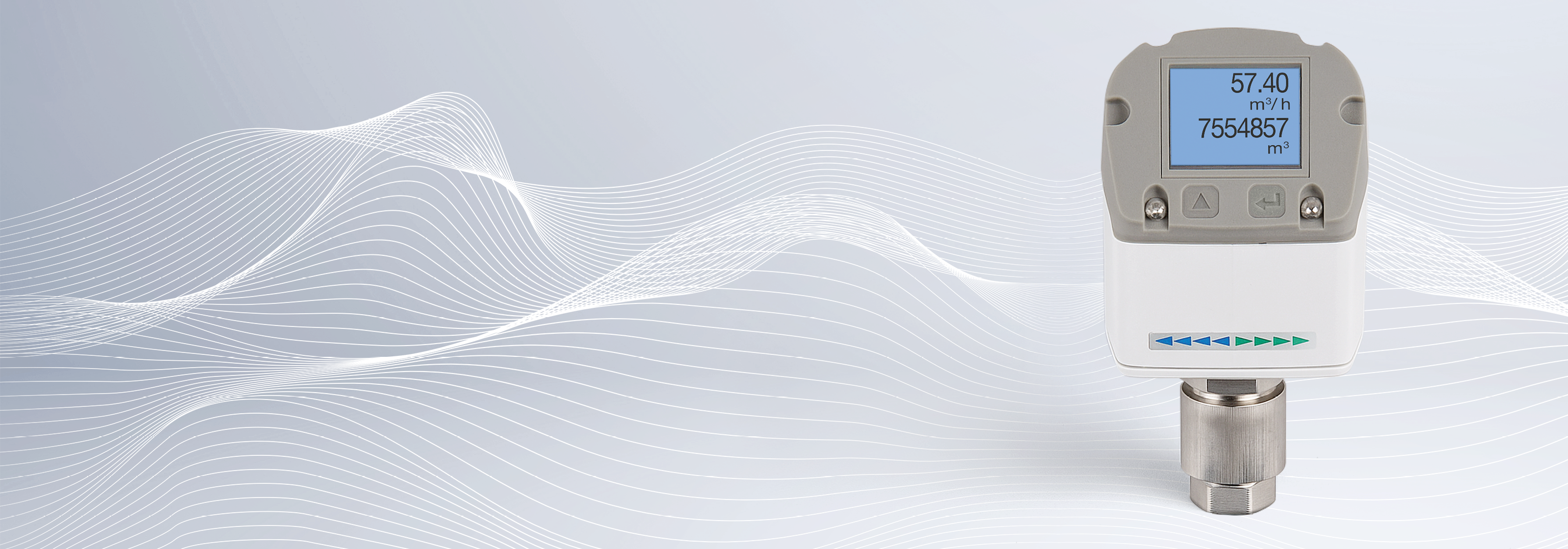 Banner Druckluftzähler