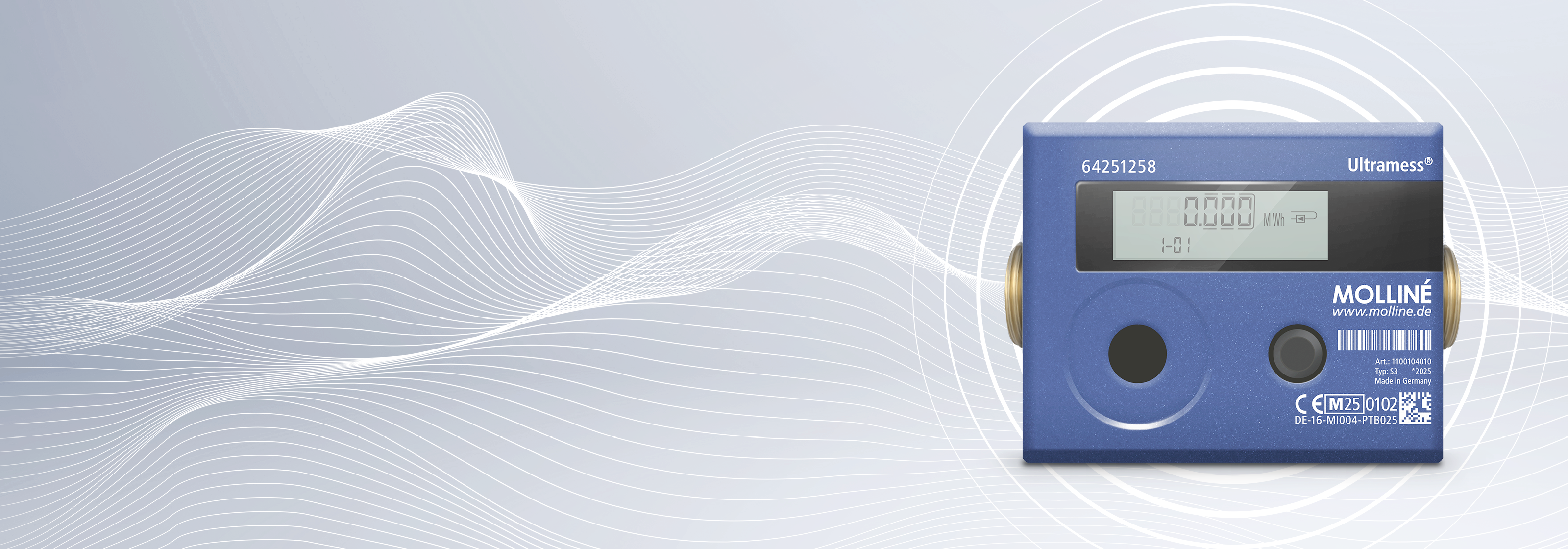 Banner Wärmezähler Ultraschallzähler