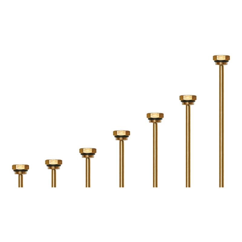 Sieben Längen Tauchhülsen von 32 bis 210 mm